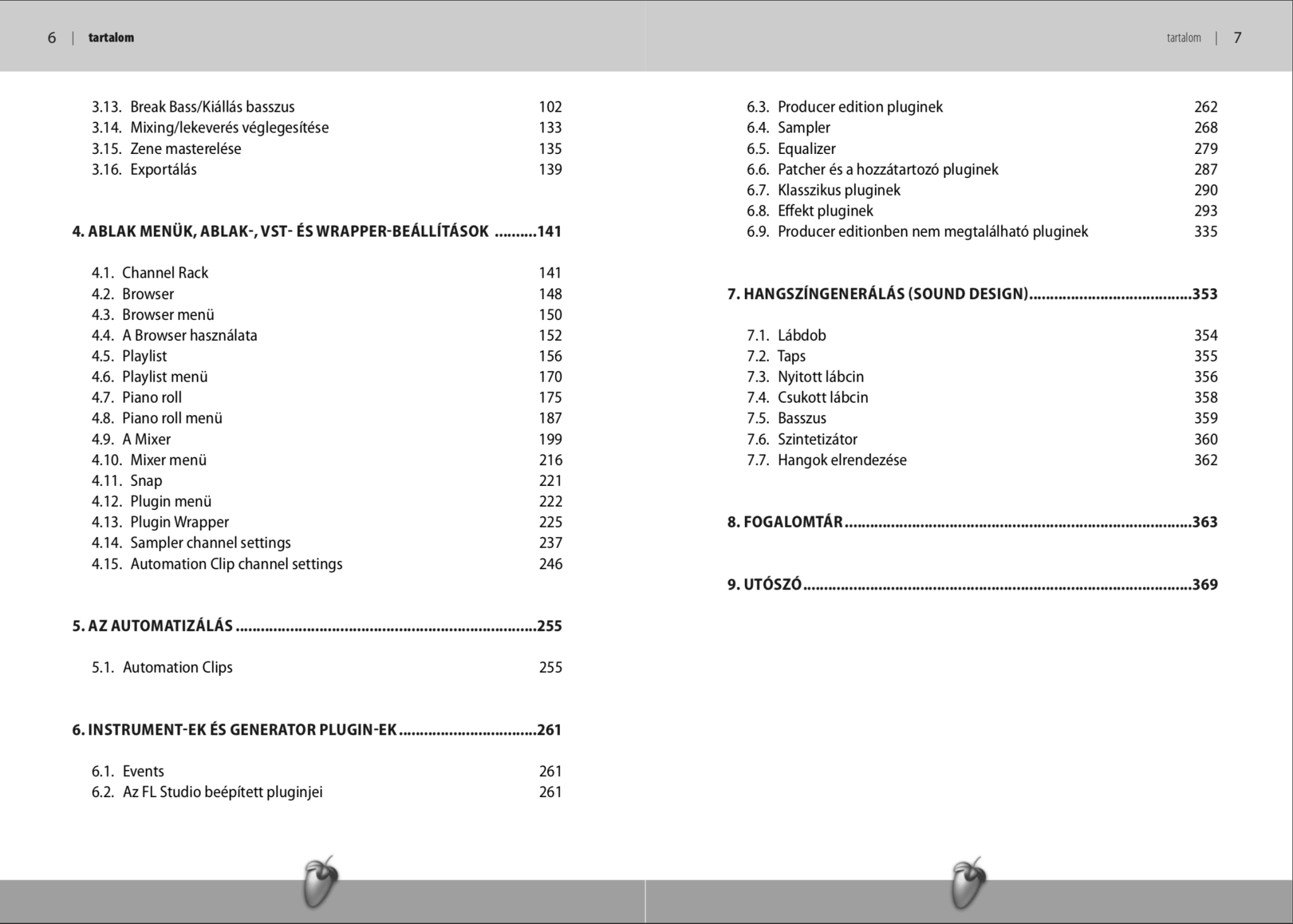 FL studio könyv tartalom_2